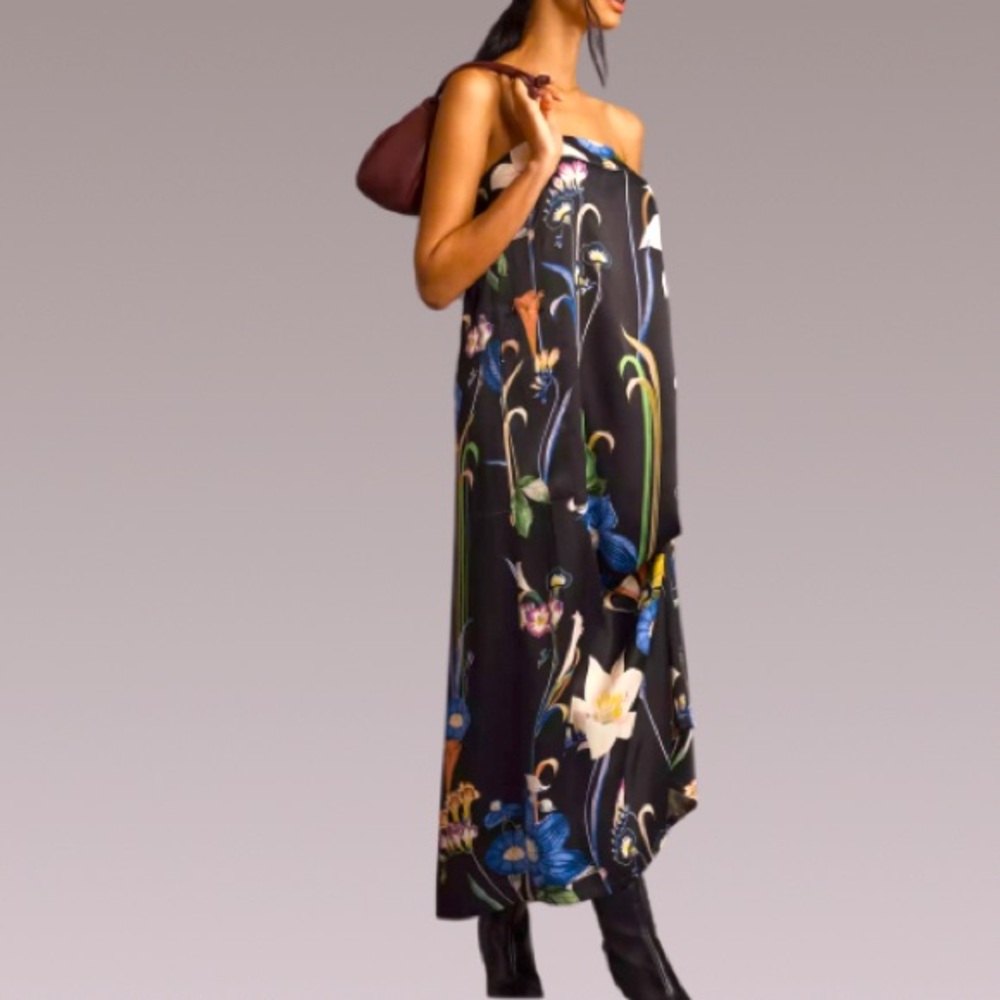 NWT Corey Lynn Calter Stunning Sleek Strapless Maxi Dress - Picture 3 of 8